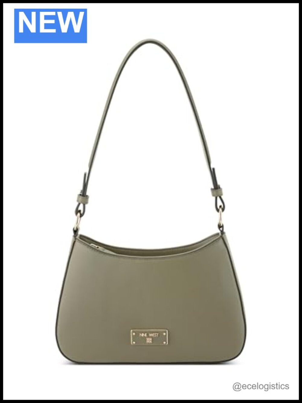Women's Shoulder Bag Hobo Purse Cotton Lining Enamel Hardware